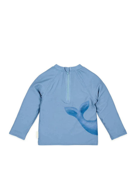 Little Dutch Kids Swimwear Rashguard With Long Sleeve Ocean Blue