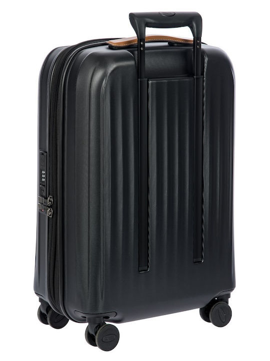 Bric's Milano Cabin Travel Suitcase Black with 4 Wheels Height 55cm