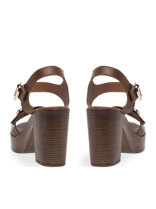 Sandale Din Piele Tabac