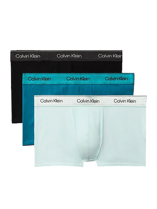 Trunk Мъжки Боксерки Черно Синьо Светлосин 3Pack