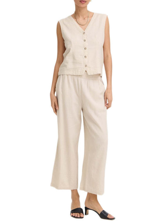 B.Younq Beige Damenweste