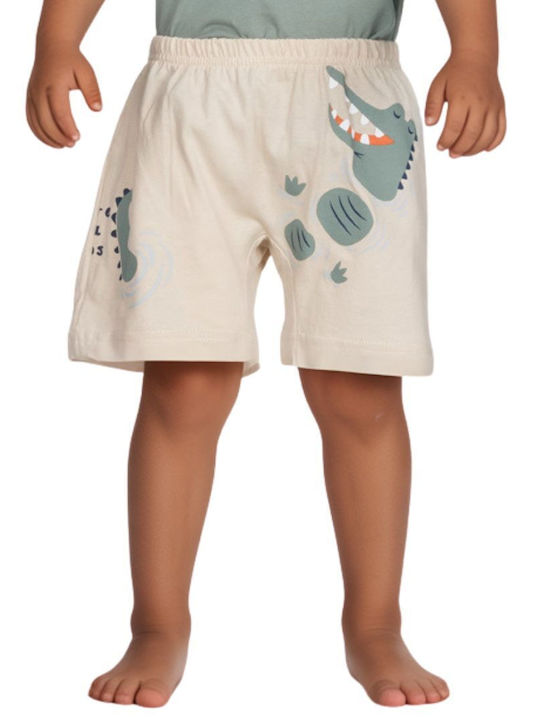 Dreams by Joyce Pijama Copii Vară Bumbac Kaki Crocodile Crocodile