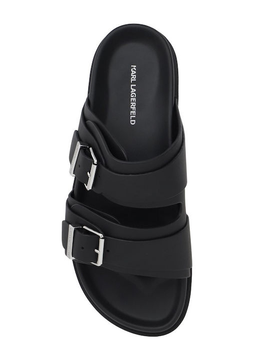 Leather Men's Sandals in Black Colour