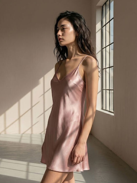 Zizo Καλοκαιρινό Γυναικείο Νυχτικό Dusty Pink Zizo Καλοκαιρινό Γυναικείο Νυχτικό Dusty Pink