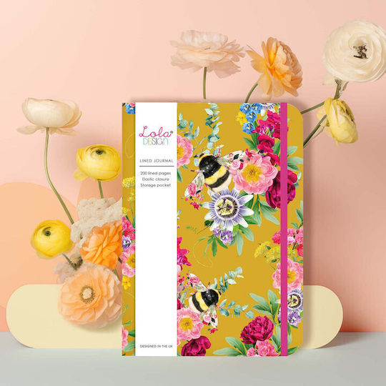 Lola Design Notizbuch 100 Blätter Gelb BOOK-068