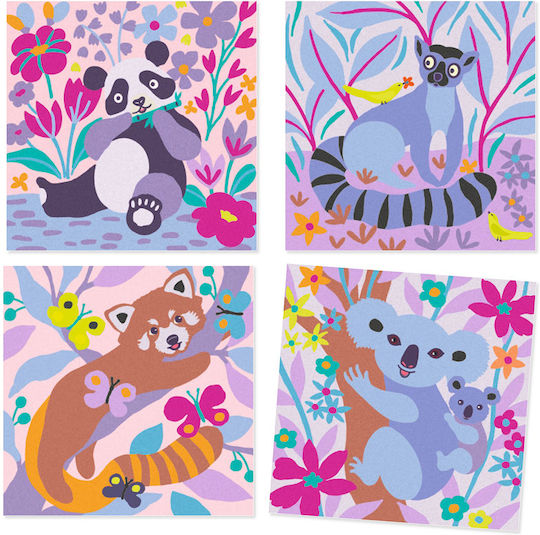 Djeco Painting Color Sand Animals Panda For Children 5+ Years