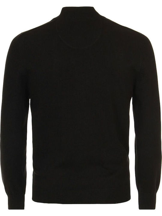 Herren Gestrickte Schwarz Jacke