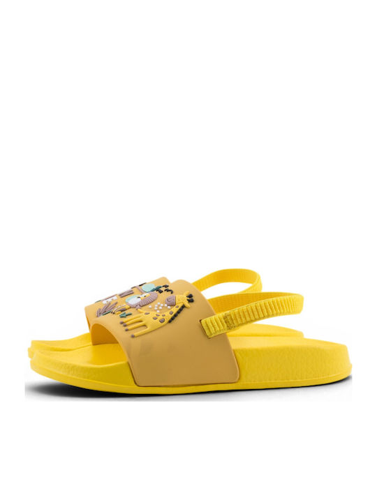 Kids' Flip Flops Slides Yellow