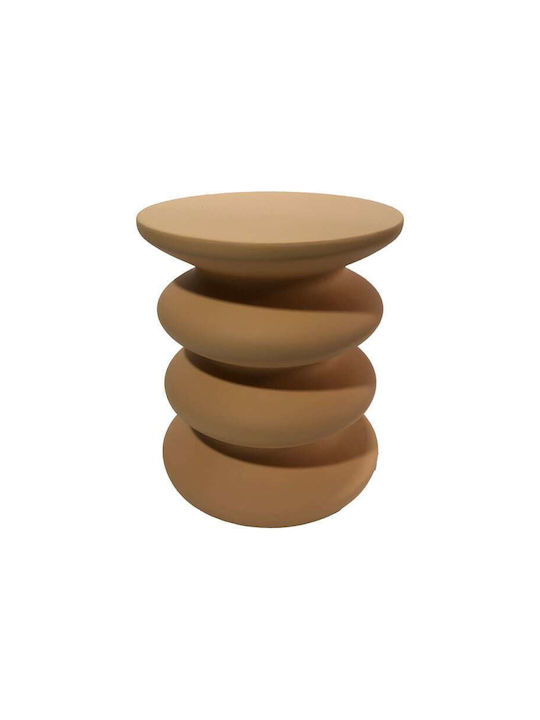 Round Side Table Jonne Terracotta W40xD40xH46cm