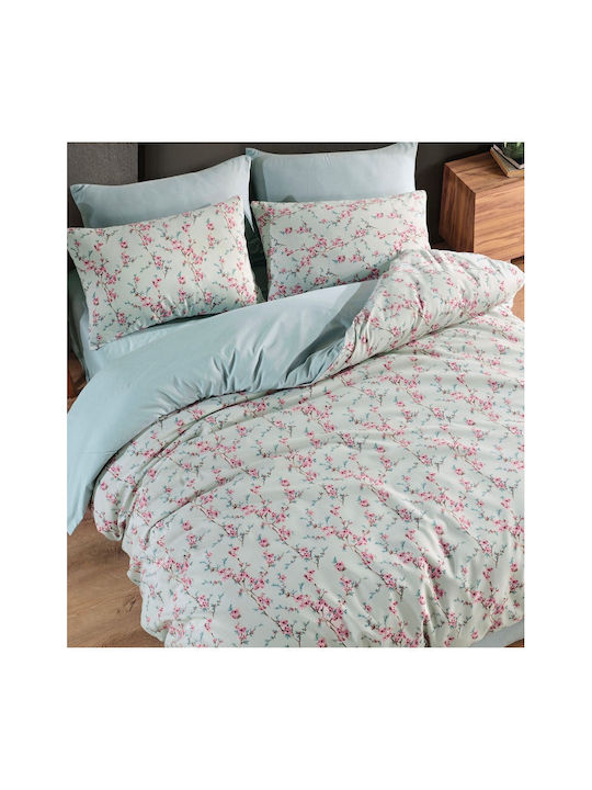 SteweHome Single Bed Sheet 160x220cm Green