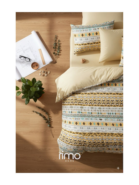SteweHome Σετ Σεντόνια Μονά 100x220εκ. Κίτρινο (3τμχ)