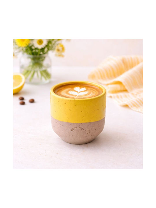 Salty Kiss Handgemachte Tasse 300ml Gelbe