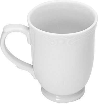 Estia Κούπα Athénée Πορσελάνινη 340ml Ανάγλυφη Λευκή 07-13523