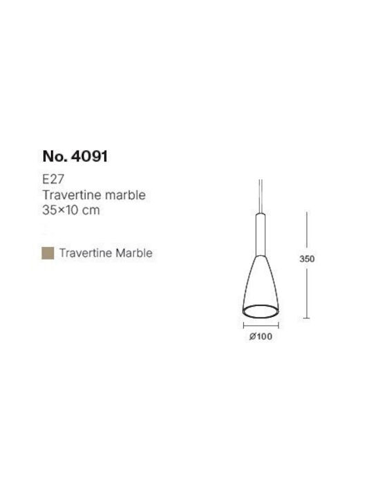 Inlight Κρεμαστό Φωτιστικό Γκρι Ράγα 10x10x35εκ.