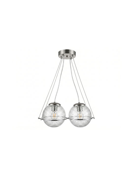 ARlight Hanging Ceiling Light Transparent with E27 Socket 15x15cm
