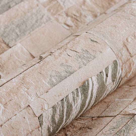 Fabric Beige Wall Wallpaper 1000x53cm
