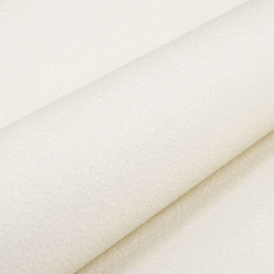 Fabric White Wall Wallpaper 1000x53cm