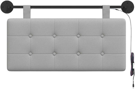 vidaXL Fabric Bed Headboard Pillow Beige 90x55cm