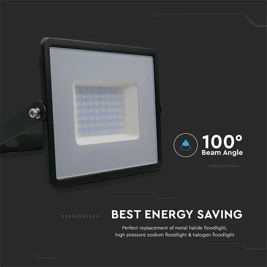 V-TAC Vt-4051 Waterproof LED Floodlight 50W Cold White 6500K IP65
