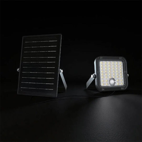 V-TAC Στεγανός Ηλιακός Προβολέας LED 30W Φυσικό Λευκό 4000K με Αισθητήρα Κίνησης, Φωτοκύτταρο και Τηλεχειριστήριο IP65