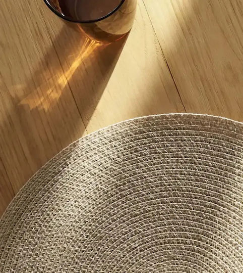 Gofis Home Σουπλά Στρογγυλό Πλαστικό Κίτρινο 38cm