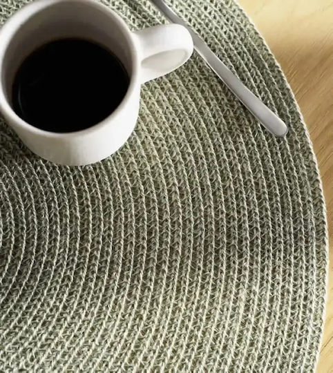 Gofis Home Σουπλά Στρογγυλό Πλαστικό Πράσινο 38cm