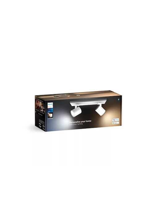 Philips Runner Hue Διπλό Σποτ σε Λευκό Χρώμα