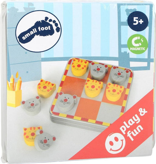 Board Game Μαγνητική Τρίλιζα "Γάτα & Ποντικός" for 2 Players 5+ years Small Foot