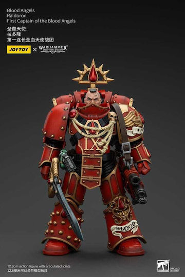 Warhammer Horus Heresy Action Figure 1:18 Blood Angels Raldoron First Captain Blood Angels 13 Cm