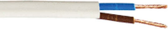 Nymhy Power Cord with Cable Properties 2x1.5mm² in White Colour 2m Flexible