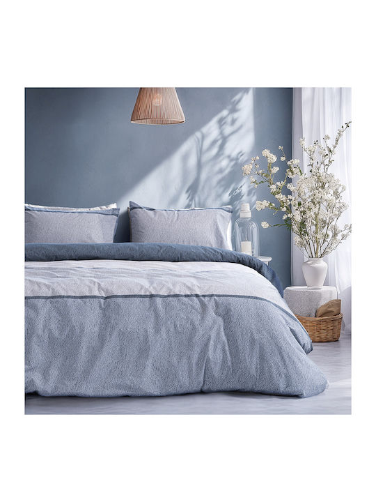 Beauty Home Σετ Πάπλωμα Μονό 160x230εκ. Αrt 12566 Σιέλ 2τμχ
