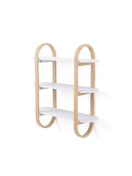 Bellwood Beige Bookcase 72x25x90cm