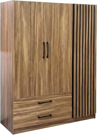 Harry Triple Door Wardrobe Black 150x55x180cm