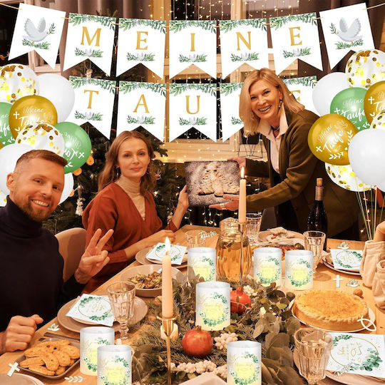 Zusammensetzung mit 24 Luftballons Zahlen Weiße