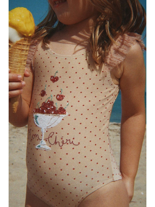 Konges Slojd Kids One-Piece Beige Swimsuit