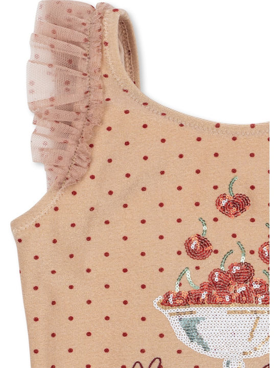 Konges Slojd Kids One-Piece Beige Swimsuit