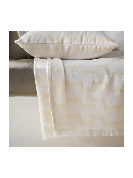 Gofis Home Clover Sofa Throw 180x250cm Polar White