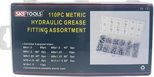SKS Tools SKS Tools Werkzeugzubehör Schmiernippel Set 110 Stück