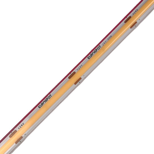 Eurospot Waterproof 24V Cold White Light 5m COB Type LED Strip