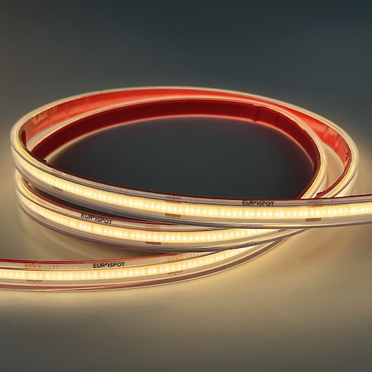 Eurospot Waterproof LED Strip 24V Warm White Light 3m COB Type