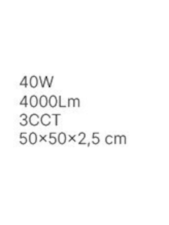 Inlight Deckenleuchte montieren 50cm Weiß mit integrierter LED 42045-Weiß