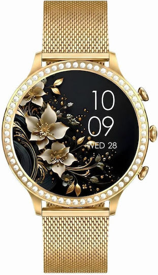 Smartwatch Gravity Gold Strap Bracelet Gt5-2