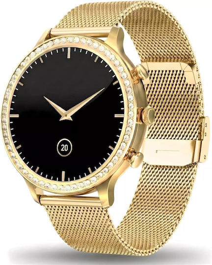 Smartwatch Gravity Gold Strap Bracelet Gt5-3