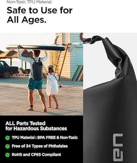 Spigen AquaShield A631 Водонепроницаема чанта Раници с капацитет 30 литра Черен