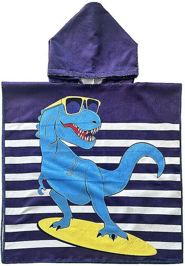 Kid's Beach Poncho Microfiber 60x120cm Summertiempo 622961
