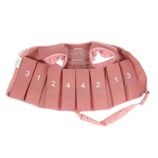 Whale Pink Protection Vest 3-6 Years Monnëka