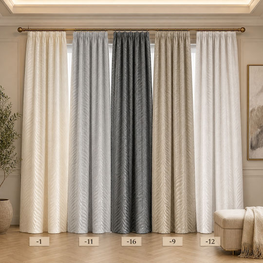 My Home Luxury With Pencil Pleat Dark Gray 280x270cm