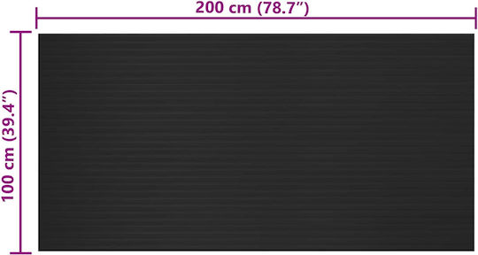 vidaXL Corridor Carpet 200cm x 100cm 42046720