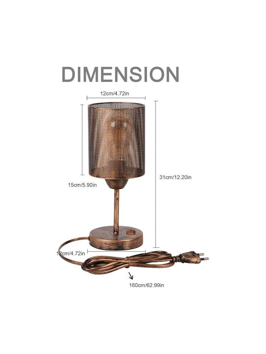 Metall Vintage Tischlampe Für E27 Fassung