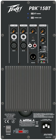 Peavey PBK 15BT Active PA Speaker 470W with 15" Woofer